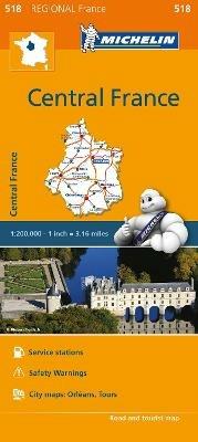Centre-Central France 1:200.000  - Libro Michelin Éditions 2016, Carte regionali | Libraccio.it