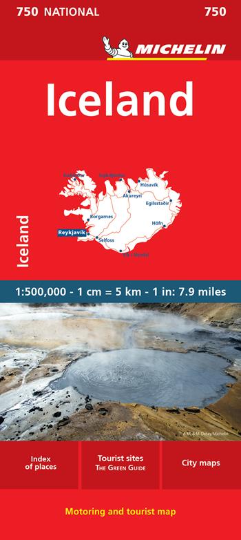 Iceland 1:500.000  - Libro Michelin Éditions 2022, Carte nazionali | Libraccio.it