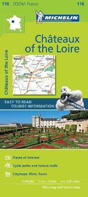 Castelli della Loira 1:150.000  - Libro Michelin Éditions 2017, Carte zoom | Libraccio.it