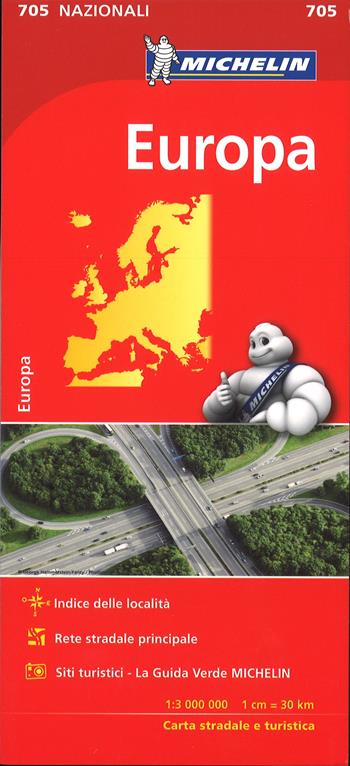 Europa 1:3.000.000  - Libro Michelin Éditions 2017, Carte nazionali | Libraccio.it