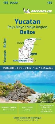 Yucatan et pays Maya. Yucatan  - Libro Michelin Éditions 2022, Carte zoom | Libraccio.it
