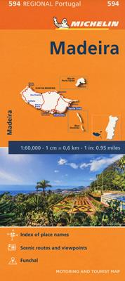 Madeira 1:60.000  - Libro Michelin Italiana 2020, Carte regionali | Libraccio.it