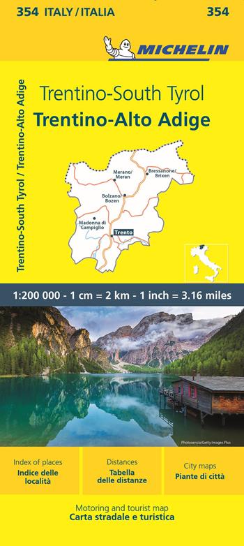 Trentino Alto Adige 1:200.000  - Libro Michelin Éditions 2023, Carte locali | Libraccio.it