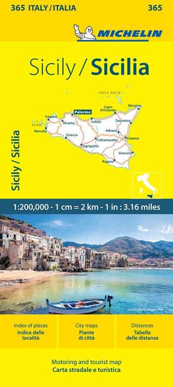 Sicily-Sicilia 1:200.000. Ediz. bilingue  - Libro Michelin Éditions 2024, Carte locali | Libraccio.it