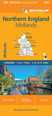 Northern England, Midlands 1:400.000