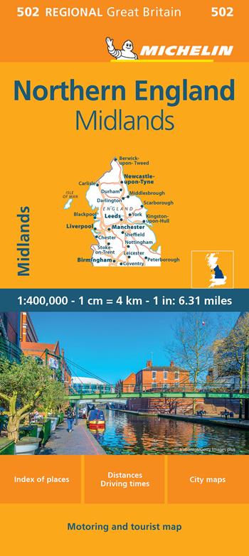 Northern England, Midlands 1:400.000  - Libro Michelin Éditions 2024, Carte nazionali | Libraccio.it