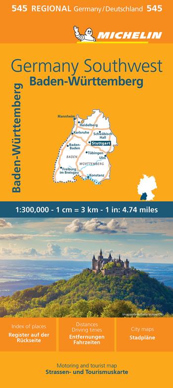 Germany Southwest 1:300.000  - Libro Michelin Éditions 2024, Carte nazionali | Libraccio.it