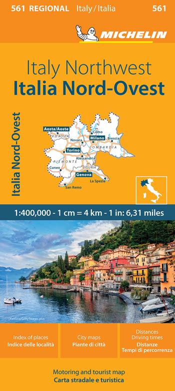 Italy Northwest-Italia Nord Ovest 1:400.000  - Libro Michelin Éditions 2024, Carte regionali | Libraccio.it