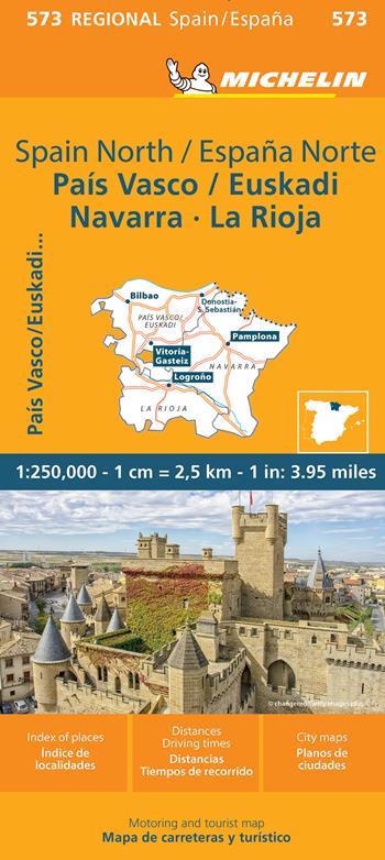 España Norte. País Vasco/Euskadi Navarra, La Rioja 1:250.000  - Libro Michelin Éditions 2024, Carte nazionali | Libraccio.it