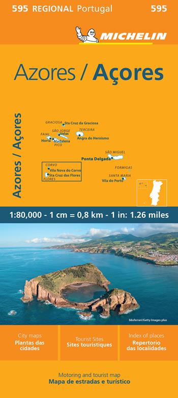 Azores-Açores 1:80.000. Ediz. bilingue  - Libro Michelin Éditions 2024, Carte nazionali | Libraccio.it