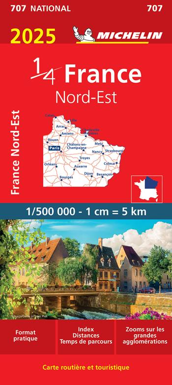 France Nord-Est 1:500.000  - Libro Michelin Éditions 2024, Carte nazionali | Libraccio.it