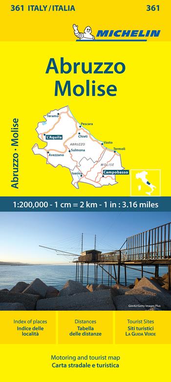 Abruzzo, Molise 1:200.000  - Libro Michelin Éditions 2026, Carte locali | Libraccio.it