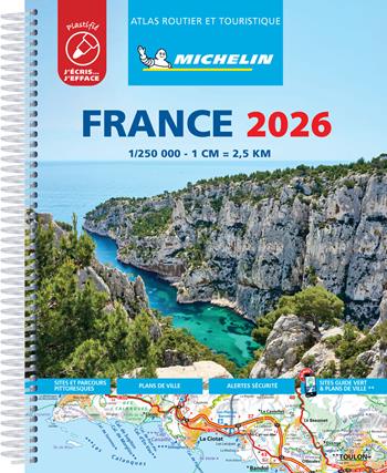 France. Atlas routier et touristique 2026 1:250.000. Ediz. plastificata  - Libro Michelin Éditions 2025, Gli atlanti stradali | Libraccio.it