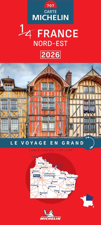 France Nord-Est 1:500.000  - Libro Michelin Éditions 2025, Carte nazionali | Libraccio.it