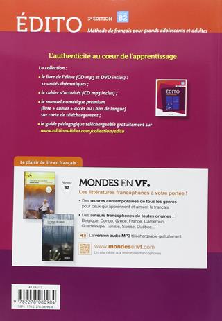 Edito niveau. B2. e DVD. Con CD Audio - HEU, MABILAT - PERR - Libro Didier 2015 | Libraccio.it