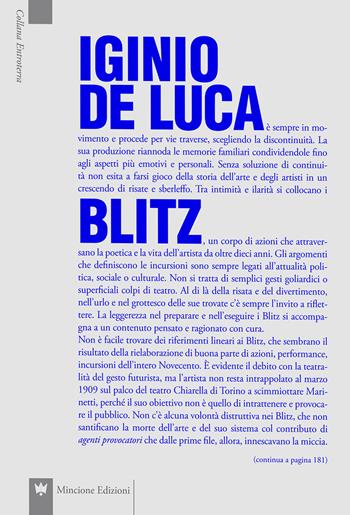 Blitz. Ediz. illustrata - Iginio De Luca - Libro Editions Mincione 2019 | Libraccio.it