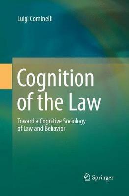 Cognition of the Law - Luigi Cominelli - Libro Springer Nature Switzerland AG | Libraccio.it