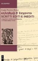 ?????µ? d? ?s???t? Scritti editi e inediti - Luigi Enrico Rossi - Libro De Gruyter | Libraccio.it