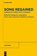Song Regained  - Libro De Gruyter, Sozomena | Libraccio.it