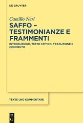 Saffo - Testimonianze E Frammenti