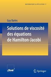 Solutions de viscosité des équations de Hamilton-Jacobi