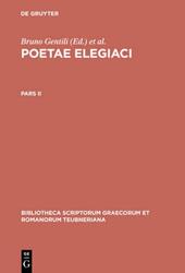 Poetarum Elegiacorum Testimonia et Fragmenta