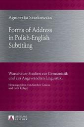 Forms of Address in Polish-English Subtitling