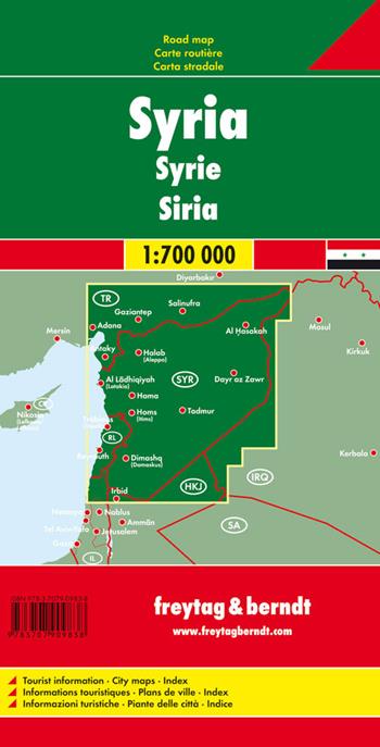 Siria 1.700.000  - Libro Freytag & Berndt 2010, Auto karte | Libraccio.it