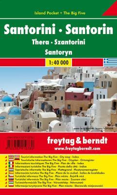 Santorini 1:40.000  - Libro Freytag & Berndt 2015, Auto karte | Libraccio.it