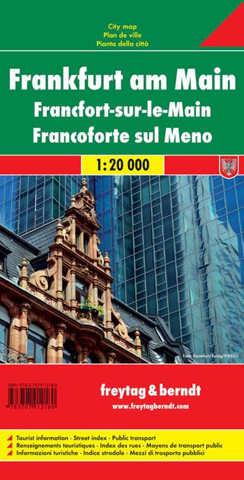 Francoforte sul Meno 1:20.000  - Libro Freytag & Berndt 2009 | Libraccio.it