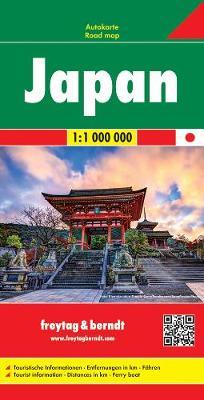 Giappone 1:1.000.000  - Libro Freytag & Berndt 2014, Auto karte | Libraccio.it