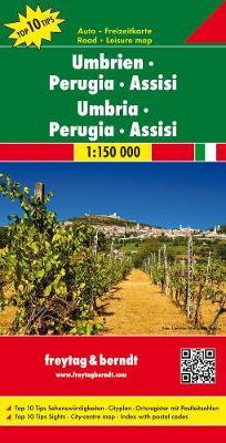 Umbria. Perugia 1:150 000  - Libro Freytag & Berndt 2015, Auto karte | Libraccio.it
