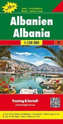 Albania 1:150.000. Ediz. albanese, francese e italiana  - Libro Freytag & Berndt 2016, Auto karte | Libraccio.it
