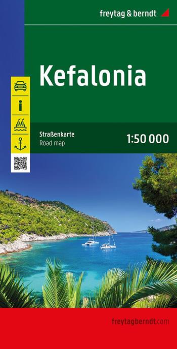 Kefalonia 1:50.000  - Libro Freytag & Berndt 2022, Auto karte | Libraccio.it