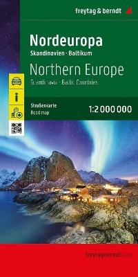 Europa settentrionale 1:2 000 000-Northern Europe, Scandinavia-Baltic countries  - Libro Freytag & Berndt 2023, Auto karte | Libraccio.it