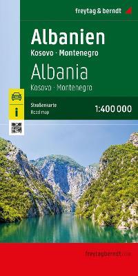 Albania-Kosovo-Montenegro 1:400 000  - Libro Freytag & Berndt 2023, Auto karte | Libraccio.it