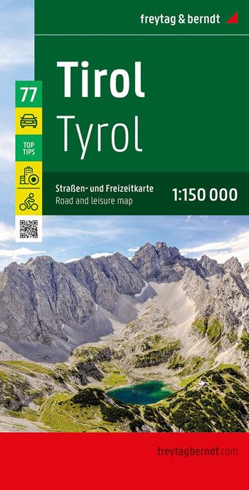 Tirol 1:150.000  - Libro Freytag & Berndt 2024 | Libraccio.it