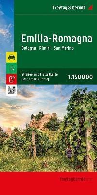 Emilia Romagna 1:150 000  - Libro Freytag & Berndt 2024, Auto karte | Libraccio.it