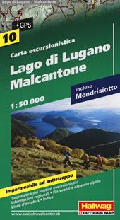 Lago di Lugano, Malcantone 1:50.000. Carta escursionistica