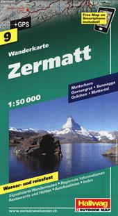 Zermat 1:50.000. Carta escursionistica