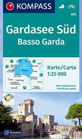 Carta escursionistica n. 695. Basso Garda-Gardasee Süd 1:25.000. Ediz. bilingue