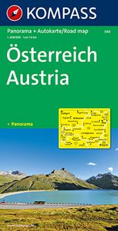 Carta stradale e panoramica n. 340. Austria-Osterreich 1:50.000. Ediz. bilingue