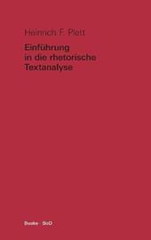 Einfuhrung in die rhetorische Textanalyse