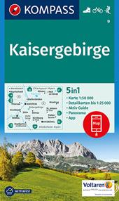 Carta escursionistica n. 9. Kaisergebirge 1:50.000