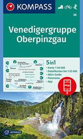 Carta escursionistica n. 38. Venedigergruppe, Oberpinzgau 1:50.000