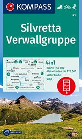 Carta escursionistica n. 41. Silvretta, Verwallgruppe 1:50.000