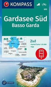 Carta escursionistica n. 695. Gardasee Süd, Basso Garda. Ediz. multilingue