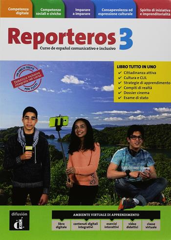 Reporteros Italia. Libro del alumno. Cuaderno. Per la Scuola media. Vol. 3  - Libro Difusion 2018 | Libraccio.it