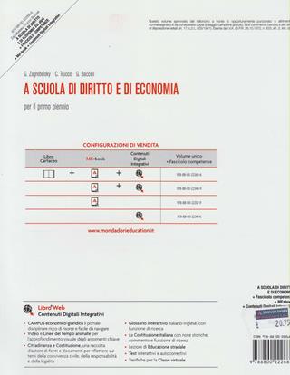 A scuola di diritto e di economia. Vol. unico. Con fascicolo Competenze. Con espansione online - Gustavo Zagrebelsky, Cristina Trucco, Giuseppe Baccelli - Libro Mondadori Education 2013 | Libraccio.it