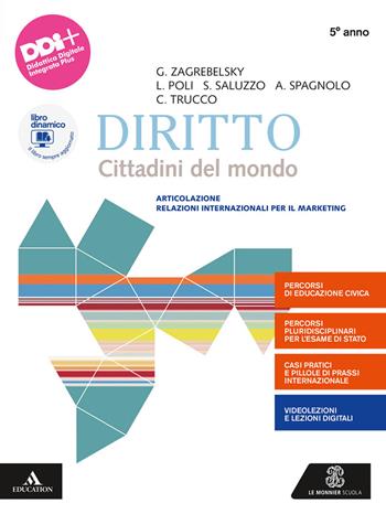 Diritto RIM. Cittadini del mondo. Per il 5° anno degli Ist. tecnici e professionali. Con e-book. Con espansione online - Gustavo Zagrebelsky, Ludovica Poli, Cristina Trucco - Libro Le Monnier 2022 | Libraccio.it